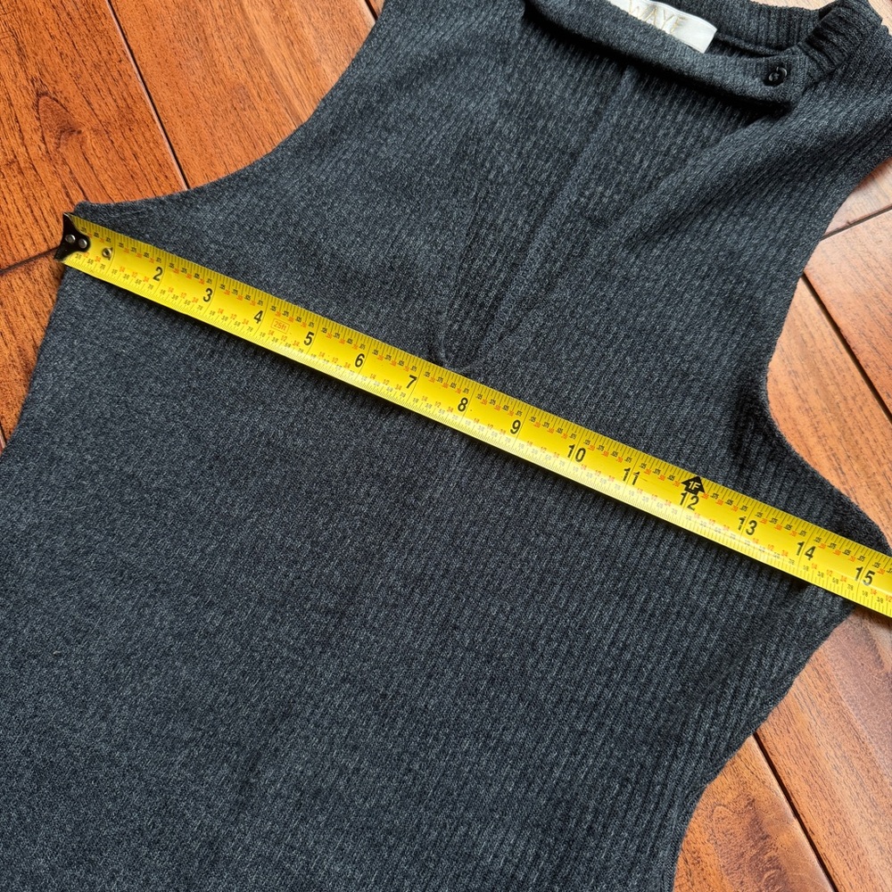 WAYF Charcoal Sleeveless Mini Dress • Bodycon / Night Out / Casual Chic - Picture 6 of 9